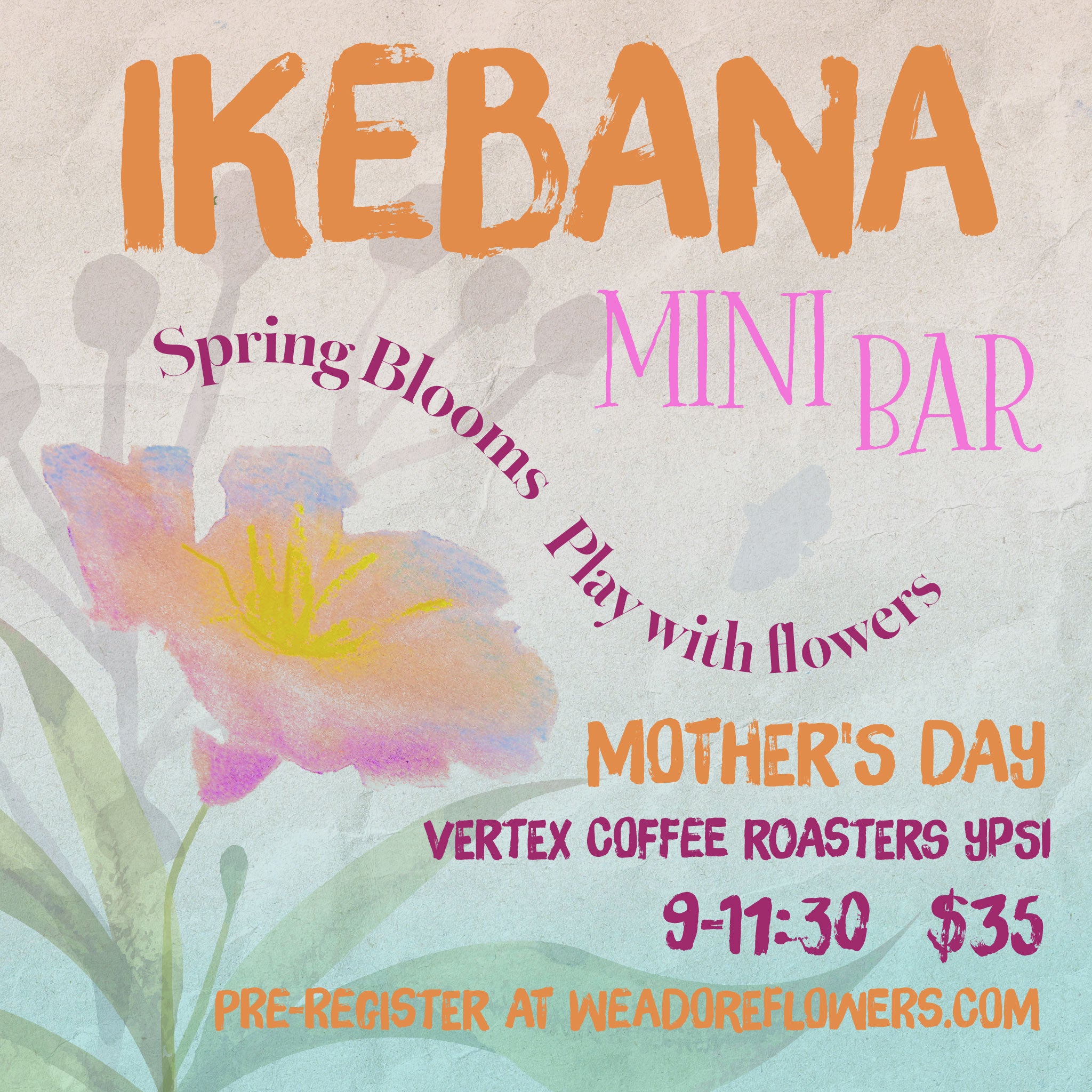 Mother's Day Ikebana Mini Bar - Vertex Ypsi